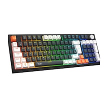 Strike Plus Mekanik Red Switch Klavye Hot Swap Anti Ghosting Türkçe Örgü Kablo Oyuncu Klavyesi Siyah
