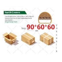 90x60x60 Ksssk 140gr Çift Oluklu Mega Boy Koli-5adet 108desi