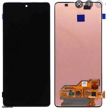 Samsung Uyumlu A51 Lcd Ekran Dokunmatik Çıtalı-Siyah
