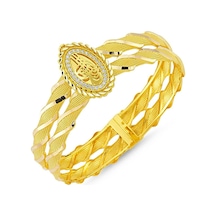 Altın Tuğralı Kelepçe Oval Jessica