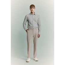Defacto Tailored Fit Düz Paça Her Yöne Esneyen Yumuşak Tuşe Cepli Pantolon C7508ax26aubg766 Bej-bg766