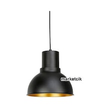 Cata Ct-8101 Dekoratif Siyah Retro Sarkıt. Tekli Modern Avize Altın - Siyah