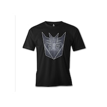 Transformers Logo 2 Baskılı Siyah Erkek Tshirt 001