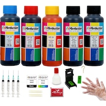 Perfection Canon Pixma E414-e474 Yazıcı Uyumlu Kartuş Dolum Seti 5 X 100 Ml