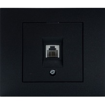 5 Adet Ovivo Grano Siyah Numeris Telefon Prizi Çerçeve Dahil 5'li