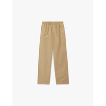 Koton Pamuklu Rahat Kalıp Beli Lastikli Cepli Gabardin Pantolon Deve Tüyü 6skb40117tw Taba