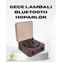 Dekoratif Gece Işığı Bluetooth Hoparlör Dijital Saat Çok Yönlü Sesli Aydınlatma Çok Renkli