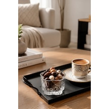 Porsima Ryg7060 Flower 6lı Cam Kase Puding Tatlı Ve Dondurma Kasesi Kahvaltılık Kase Seti Çerez Kasesi 180ml