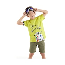Denokids Mshb&g Motosiklet Turu Erkek Çocuk T-Shirt Şort Takım Çok Renkli
