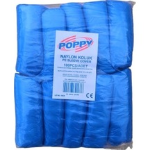 Poppy Pe Mavi Naylon Kolluk 100'lü x 20 Paket 3700 G