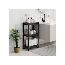 3 Katlı Tekerlekli Raf, Mutfak Ve Banyo İçin Pratik Düzenleyici