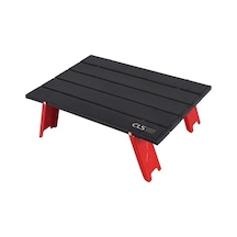 Prestigegoods Mini Katlanır Kamp Masa, Taşınabilir Sehpa, Kırmızı, Alüminyum Alaşım, Kamp Çadırı İçin Kırmızı
