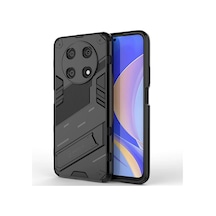 Microcase Huawei Nova Y90 Matrix Serisi Armor Standlı Kılıf-Siyah