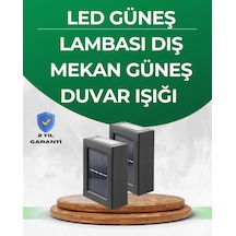 Şeffaf Abajurlu Duvar Tipi Solar Işık Çok Renkli