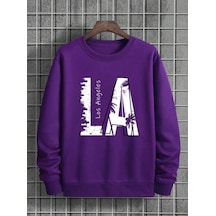 Altamira Erkek La Baskı Bisiklet Yaka Sweatshirt 001