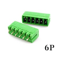 Geçmeli Klemens 6 Pin 3.81mm Erkek 180 Derece
