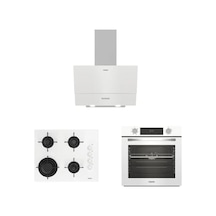 Altus ALA 322 W - ALA 189 DW - ALA 527 W Cam Ankastre Set Beyaz