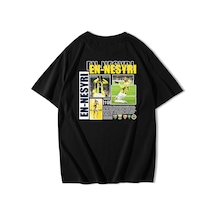 Brz Collection Unisex Oversize Yusuf En-nesyri T-shirt Siyah