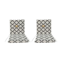 Viphomeconcept Sandalye Minderi 2 Adet Arkalıklı Büyük Fermuarlı Alaçatı