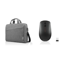 Lenovo 15.6" Casual Laptop Çantası B210 Gri, Lenovo 400 Kablosuz Mouse Gy50r91293 Set