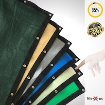 %95'Lik Örgü Tel-Tel Çit Filesi-Koyu Yeşil |Premium Şerit Halka