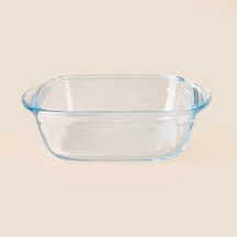 Glass Bilbao Cam Fırın Kabı - Şeffaf - 14x4 Cm Çok Renkli
