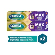 Corega Maksimum Kontrol Protez Yapıştırıcı Krem 2 x 40 G