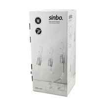 Sinbo Dikey Elektrikli Süpürge - Beyaz - 500w - Ergonomik Tasarım Renkli