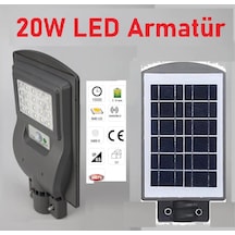 Solar Bahçe Aydınlatması Güneş Enerjili Lamba 20W