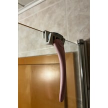 2 Adet Permatik Tutucu - Yapışkanlı Banyo Jilet/lif Askısı Çok Amaçlı Askı Gri Gri