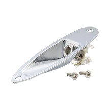Stratocaster / Tekne Model Gitar Jak Girişi - Krom Gömme Jack Plaketi Ve 6.35mm Mono Jak Soketi