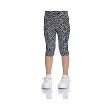 Lovetti Siyah Kız Çocuk Flora Fauna Desen Kapri 8905S001 Siyah