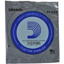 Daddario Pl009 Elektro & Akustik Tek Tel 0.009 İnç - Çelik