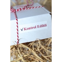 Kontrol Edildi Yapışkanlı Sticker Etiket 100 Adet