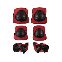 Yüksek Yoğunluklu Çocuk Koruyucu Set 6 Parça Dizlik Dirseklik El Pedi Paten Scooter Bisiklet Için Siyah - 869603972 Siyah