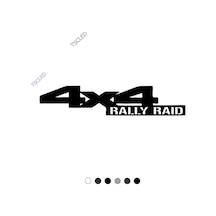 4X4 Rally Raıd Yazısı Sticker Yapıştırma 15Cm