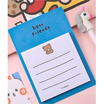 Tr Best Friends Temalı Renkli Not Seti Post-it Sticky Note
