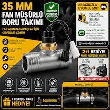 Hararet Yapan Fan Açmayan Araçlar İçin Müşürlü Boru Takımı Kelepçe Role Hediyeli 35mm