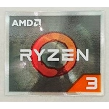 OEM AMD RYZEN 3 Sticker v2 Etiket D132