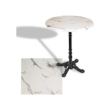 Çipa 1004 Döküm Ayak Yuvarlak Masa Çap 70cm - Werzalit, Wermodin Ve Allzalit Tabla - Afyon Mermer Çok Renkli