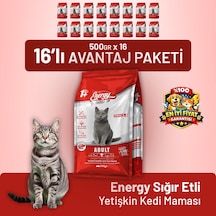 Cat Food Energy Sığır Etli Yetişkin Kedi Maması - 16 Adet
