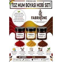 3'lü Set Premium Parafin Soya Wax Toz Mum Boyası Hobi Seti - 5 Cc Kırmızı, Sarı, Kahverengi Bkfab3ksrkh5g Karışık