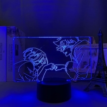 Szypzstore Anime Led Işık Sk8 Infinity Yatak Odası Için Dekoratif Işık Doğum Günü Hediye Odası Dekor Manga 3d Lamba Sk8 The Infinity Bıtlpe Siyah