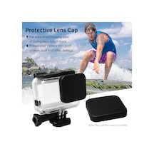 Lemestar Gopro Hero 5/6/7 Black Su Geçirmez Kılıf İçin Siyah Lens Koruyucu - Toz Ve Çiziklerden Koruma, Dayanıklı Pc Malzeme