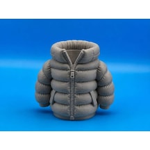 3d Baskı Şişme Mont Kalemlik - Masaüstü Organizer-gri Diğer