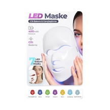 Auhma Ahb-08 Led Yüz Bakım Maskesi 7 Renk Fototerapi Işık Modlu Kablosuz Cilt Bakım Ve Güzellik Mask