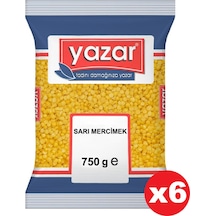Yazar Sarı Mercimek 6 x 750 G