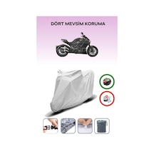Gri Arka Çanta Uyumlu Ducati Diavel Carbon Uyumlu Motosiklet Brandası Motor Örtüsü