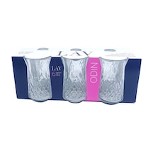 Lav Odin Çay Çay Bardak - 6 Lı Çay Bardağı Kesme Kristal Görünümlü