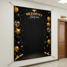 Mezuniyet Hatırası Hatıra Fotoğrafı Pvc Vinil Afiş 160 X 200 Cm Tek Parça 04 7